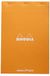 RHODIA 19558C - Geniet dotPad Notitieblok N°19 Oranje - A4+ 21 x 31,8 cm - Dot Stippen - 80 Afscheurbare Vellen - Clairefontaine Wit Papier 80 g/m² - Soepele Omslag van Gecoat Karton