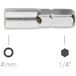 BERNSTEIN Outil pour électronique, adaptateur d'embout 25 mm 1/4 (6,3 mm)