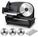 coupe-tout 250 Watt, acier inoxydable, 3 lames, réglable de 0 à 15 mm, noir