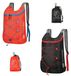Sac à dos pliable - 30 litres - 100 g - Noir et rouge