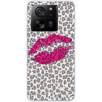 1001 coques Xiaomi Bedrukt siliconen hoesje compatibel met Xiaomi 13T baiser leopard