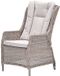 Garden Impressions Marbella verstelbare tuinstoel desert sand wicker met kussen