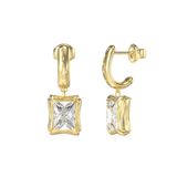 PENDIENTE Guess BAMBOO Oorhangers Vrouwen Staal Goudkleurig Kristal