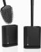 SAVEGA Brosse de toilette en silicone avec tête plate et flexible - Noir