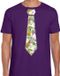 Bellatio Decorations Cadeau T-shirt voor heren - geld stropdas - paars - verjaardag L