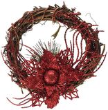 Kerstdecoratie – rode kroon.