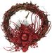 Kerstdecoratie – rode kroon.