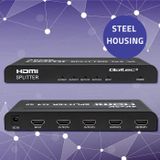 Qoltec Splitter actif 4 x HDMI 4K x 2K | 3,4 Gb/s | Haute stabilité