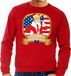 Bellatio Decorations Foute kersttrui - sweater - rood - Trump - Christmas is gonna be Huge - voor heren XL