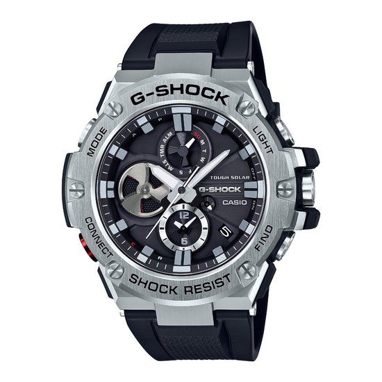 Casio G-Shock G-Steel GST-B100-1AER Men's Watch - Black Dial, Stainless Steel Case, Quartz Movement