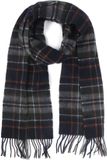 Barbour Sjaal Tartan Lamswol Grijs - Heren