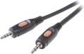 SpeaKa Professional SP-7870372 Câble de connexion audio Jack [1x Jack male 3,5 mm - 1x Jack male 3,5 mm] 30,00 cm Noir