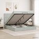 Prolenta Maison Exclusive Lit Ottoman exclusif avec matelas, couleur gris clair, 160 x 200 cm, revêtement en velours