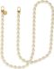 AVY Crossbody Telefoonkoord | Rosario Beige | Lang Koord | Universeel voor alle Hoesjes | Geschikt voor iPhone, Samsung en meer | 120CM | Kralen Ketting | Beige