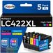 Brother Cartouches d'encre LC422XL, pack de 5, adapté pour Brother MFC-J5340DW