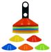 Cône d'entraînement - 20 pièces - Ø 20 cm - Jaune, rouge, bleu, orange, vert