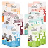MjAMjAM - premium natvoer voor katten - Quetschie Mixpaket III, pak van 12 (12 x 125 g), graanvrij met extra vlees