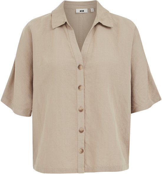 WE Fashion Dames blouse van linnenmix