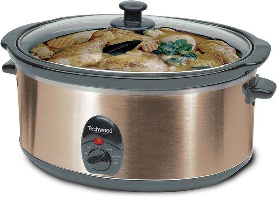 Techwood TMJ4511 - Slowcooker - 4.5 L - RVS - Brons