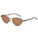 Michael Kors Lausanne MK1170 zonnebril voor dames, Transparant-zilver, Eén maat