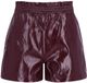 Like Flo Meisjes Broek F608-3601 Imitatieleer Kort Cherry Maat 140