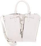 COCCINELLE Flores Handtas Schoudertas Grained Leather Blanco Crème