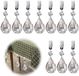 Merkloos / Sans marque Solidchoice - Tafelkleedgewichten Set van 10 Metalen Clips met Luitvorm