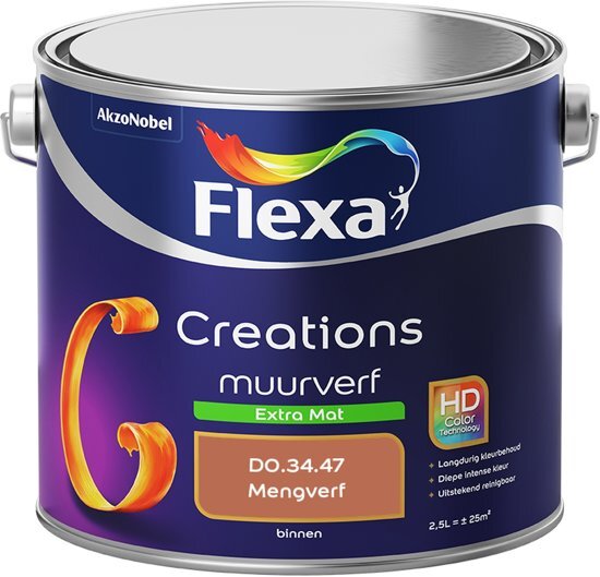 FLEXA Creations Muurverf - Extra Mat - Colorfutures 2019 - D0.34.47 - 2,5 liter