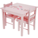 LUPILU® table enfant avec 2 chaises, rose clair