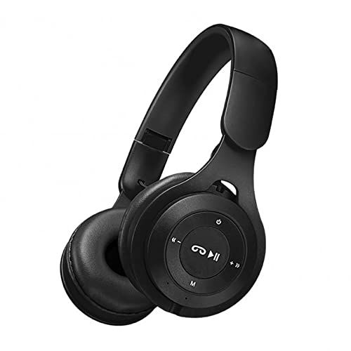 tinysiry Draadloze Oortelefoon Modieuze FM Radio Bluetooth-compatible5.0 Leuke Stereo Gaming Sport Headset Zwart