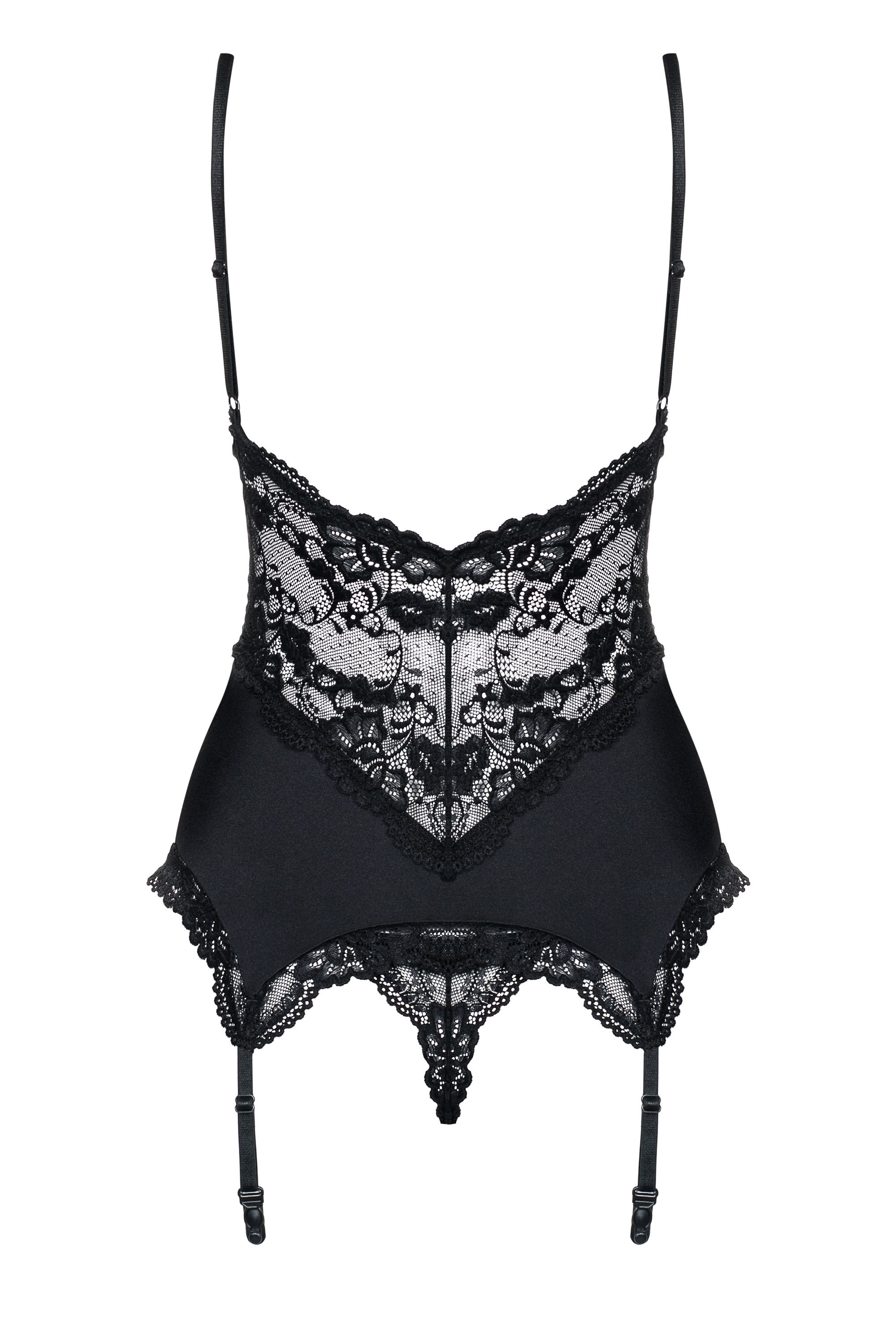 Obsessive 810-COR-1 S/M BLACK Corset - Black