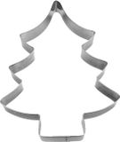 Städter dennenboom koekjesvormer 19 cm blik, zilver