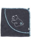 Sterntaler Baby Unisex badhanddoek Baby GOTS badjas met capuchon ijsbeer Elia 100x100cm - bruin