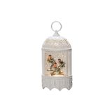 Konstsmide Lanterne à eau LED - Robin dans un arbre - Blanc - Batterie/USB - Intérieur - 4283-200