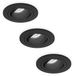 HOFTRONIC Set de 3 spots encastrables LED Philadelphia - Dimmable - Incl. GU10 - 6500K - 4 Watt - Noir - Inclinable - IP20 pour intérieur - Rond