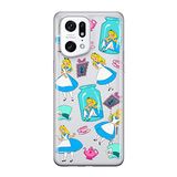 ERT GROUP mobiel telefoonhoesje voor Oppo FIND X5 PRO origineel en officieel erkend Disney patroon Alice 011