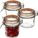 Secret de Gourmet Inmaakpot/voorraadpot - 3x stuks - 330 ml - glas met beugelsluiting - weckpot