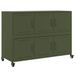 VidaXL Woonkamerdressoir Groen Staal 390x720 mm