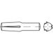TOOLCRAFT Gekerfde conische geleidepen 8 mm Staal 100 stuk(s)