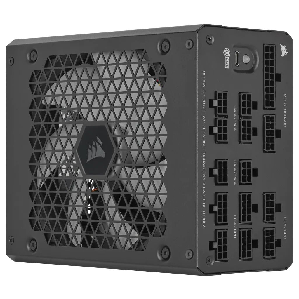 Corsair HX1000i Power Supply - 1000W - 80 PLUS Platinum - Fully Modular - Black