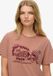 Superdry Roadside Trade Relaxed T-shirt Dames Ash Rose Katoen Maat 16
