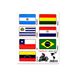 4R Quattroerre.it 8218 Stickers Vlag Ride Tour Stickers Amerika 3 voor motorkoffer, 16 x 13,5 cm