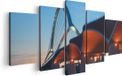 Artaza Canvas Schilderij Vijfluik Oversteek Brug in Nijmegen - 100x50 - Foto Op Canvas - Canvas Print