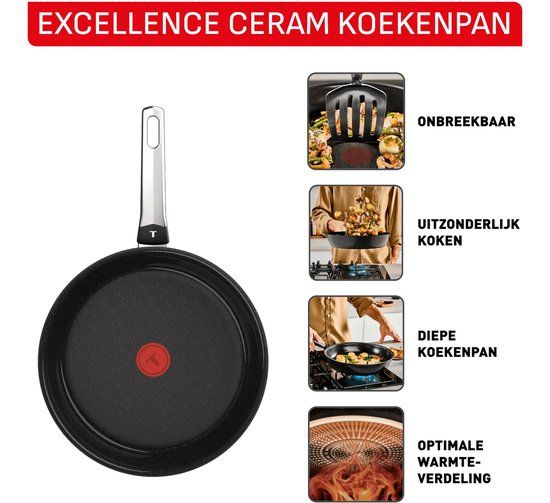 Tefal Excellence keramische koekenpan 28cm
