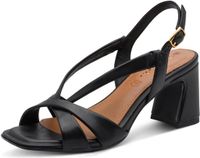 Tamaris Sandale à talon, noir mat, 40 EU