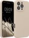 kwmobile telefoonhoesje geschikt voor Apple iPhone 16 Pro Max - TPU backcover met siliconen coating - Smartphone case in crème