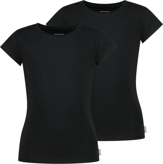 Vingino Girls T-shirt 2-pack - Deep Black - Maat 110-116