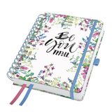 SIGEL Kangaro KTC bv Spiraal-agenda Inspire A5 2027 (NL/FR/ EN/DU) Flower Parade hardcover