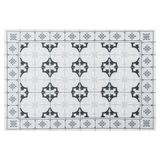 Secret de Gourmet Rechthoekige placemat mozaiek grijs vinyl 45 x 30 cm