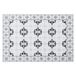 Secret de Gourmet Rechthoekige placemat mozaiek grijs vinyl 45 x 30 cm